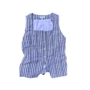 Womens Gilli Grey And White Striped Vest Medium